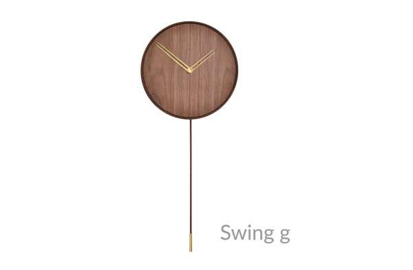 swing nomon clocks brass hands